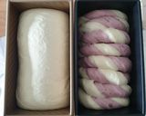 Foto langkah ke 3 dari resep Swirl Loaf Bread - roti tawar ubi ungu 2 motif.