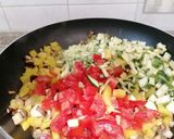 A picture of step 6 of Rice and Corn Flour Gnocchi with Vegetables.