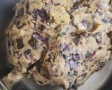 A picture of step 3 of Red amranath vada.