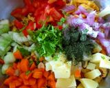 A picture of step 2 of Chana Zor Bhel.