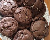 Pas rețetă Triple chocolate biscuits// biscuiți cu ciocolată 6 fotografie