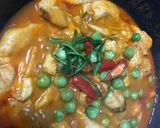 A picture of step 3 of Panang Chicken Curry 🍗🍗.