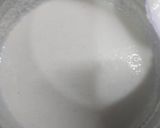 A picture of step 2 of Condensed milk firni.