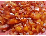 Hình bước làm 3 của món Trứng chiên khoai tây, ớt chuông