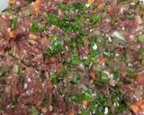 A picture of step 2 of Lamb Kofta with Vegetables.