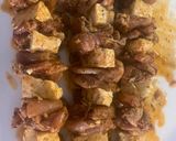 A picture of step 4 of Souvlaki.