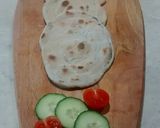 A picture of step 7 of Pesto and Tomato flatbread.