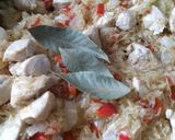 Foto del paso 4 de la receta: Cazuela de pollo, arroz, legumbres y champiñones