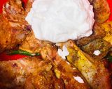 A picture of step 2 of Reshmi chicken Biryani.