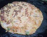 A picture of step 5 of Ramdana (Rajgira) dosa.