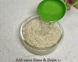 A picture of step 1 of Rice veggie pancake.