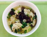 Hình bước làm 4 của món Canh cánh gà nấm hương