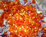 A picture of step 2 of White rice with pepper sauce.