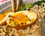 A picture of step 8 of Miso Ramen with Crispy Chicken.