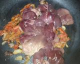 A picture of step 2 of Chicken Fry Masala Kaleji.