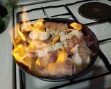 A picture of step 2 of Monkfish with Green Peppercorns.