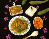 A picture of step 12 of Lentil Fritters in Ridge Gourd Curry.