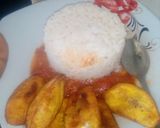 A picture of step 6 of Homemade rice 🍚and pepper and tomato sauce.