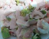 A picture of step 4 of Avocado and watermelon salad.