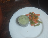 Foto del paso 1 de la receta: Fiambre de pollo relleno con puré de papas y verdura