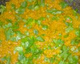 A picture of step 6 of Hare choliya and garlic chutney.