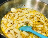 A picture of step 9 of Eggless: 'Italian Potato Gnocchi' or 'Gnocchi di Patate' (Pasta) in the 'Piedmontese' Style.