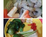 Foto langkah ke 1 dari resep Sup tomyum seafood.