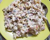 A picture of step 4 of Creamy Chicken Macaroni Salad.