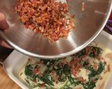 A picture of step 8 of Chicken spinach mushroom and herb layer bake.