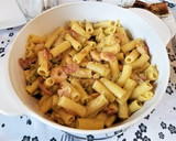 Foto del paso 3 de la receta: Pasta con camarones, arvejas y panceta