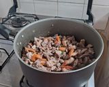 Foto del paso 3 de la receta: Tacos de pollo y carne con vegetales