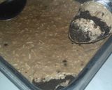 Foto langkah ke 4 dari resep Oreo Cheese Cake cream coklat.