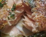 Foto del paso 5 de la receta Salmón a la crema de rabanitos y trigueros
