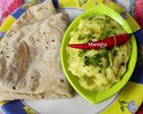 A picture of step 14 of Dahi Pithal (Maharashtratrian Style).