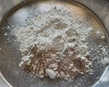A picture of step 1 of Jowar Bhakri and pithla.