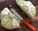 A picture of step 1 of Cabbage Masala Omelette.