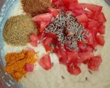 A picture of step 5 of Suji Besan Snack (Suji Besan ka Nasta).
