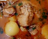 A picture of step 4 of Chicken Aloo Salan.