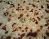 A picture of step 6 of Matar stuff paratha.
