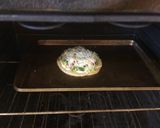 A picture of step 5 of Garden fresh Pita Pizza.