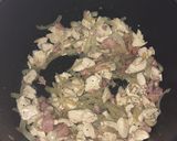 A picture of step 1 of Basil pesto chicken pasta.