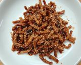 Hình bước làm 5 của món Cá cơm kho chay