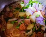 A picture of step 2 of Soybean Pulao.