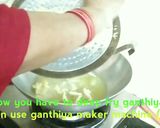A picture of step 4 of Champakali/Chakri Gathiya.