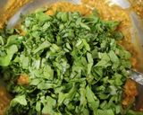 A picture of step 4 of Dhaba style palak paneer.