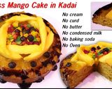 A picture of step 9 of Eggless mango cake.