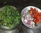 A picture of step 2 of Hariyali gobhi.