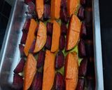 A picture of step 8 of Root Vegetables with Garlic and Za'atar.