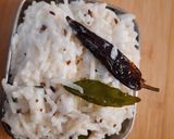 A picture of step 3 of Curd Rice.
