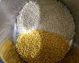 A picture of step 1 of Moong Dal Dosa.